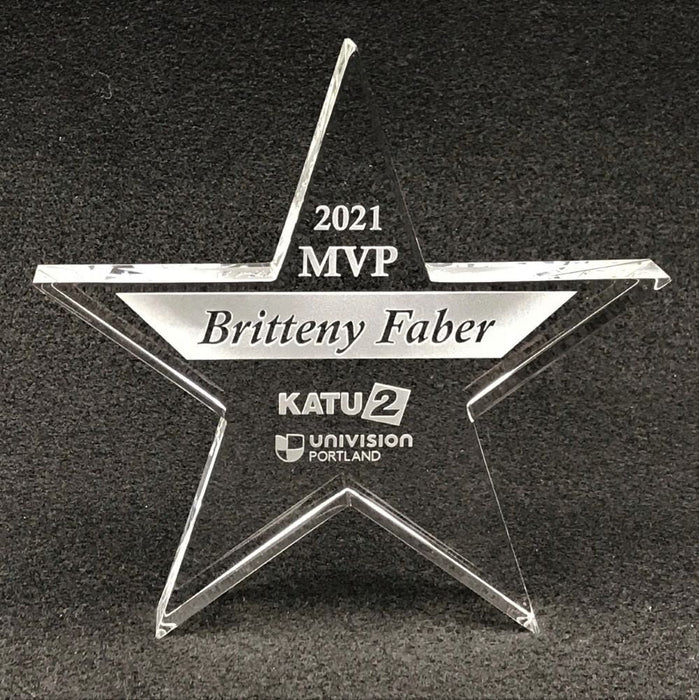 Optical Crystal Star Award with Presentation Box