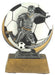 Soccer Colored Resin Trophy Male