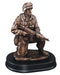 Military resin kneeling Trophy with rifle down