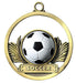 SOCCER 3-D GAME BALL MEDAL Gold