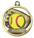 SOFTBALL 3-D GAME BALL MEDAL Gold