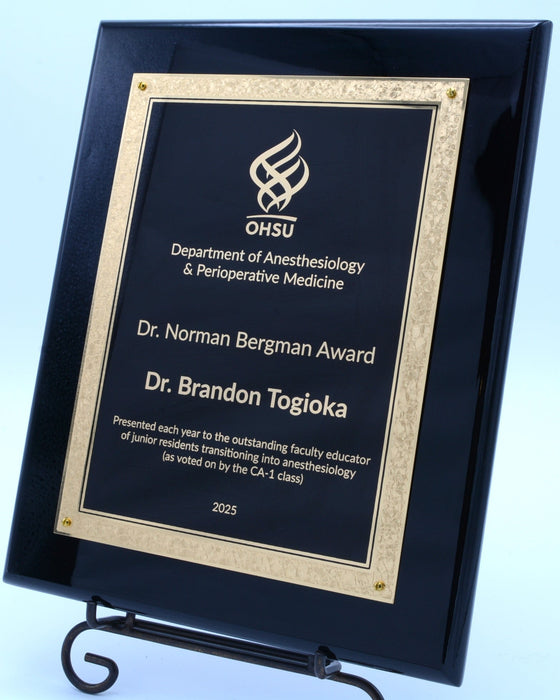 Black Florentine Plaque (3 Sizes, 3 styles)