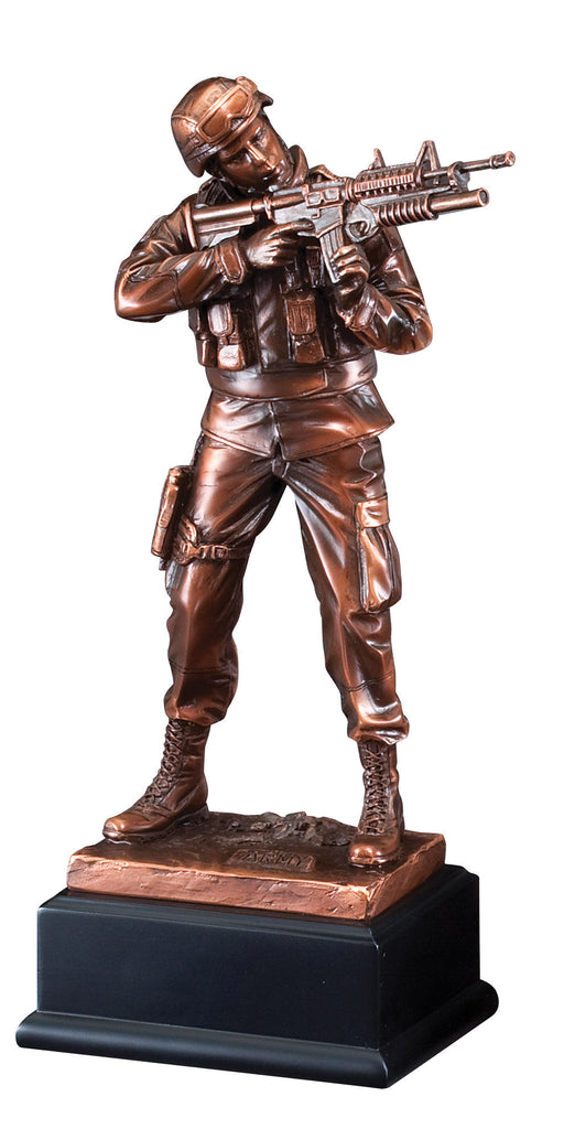 US Army Man Trophy Resin