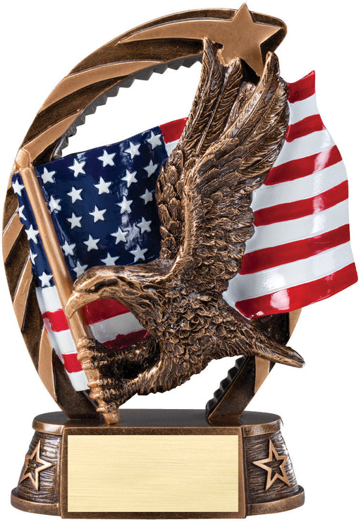 Running Star Eagle Trophy Resin