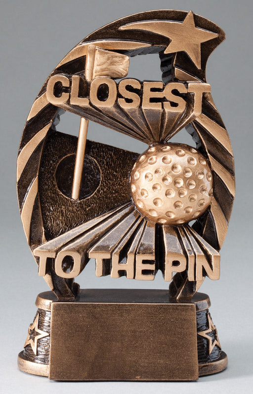 Closest to Pin Golf  Trophy Resin