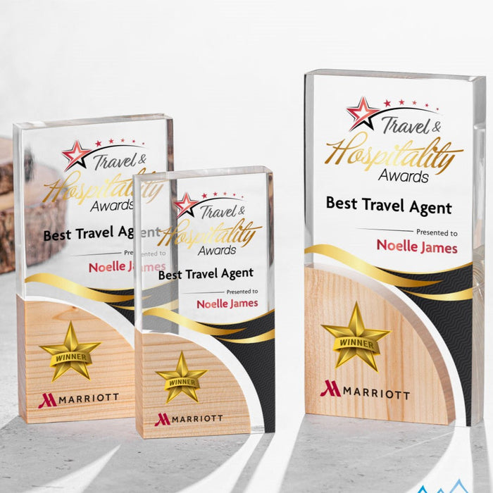 Acrylic Round Wood Combo