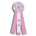 Custom Rosette Ribbon, Three Streamer
