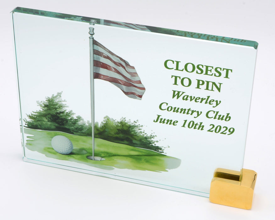 Glass Standup Plaque