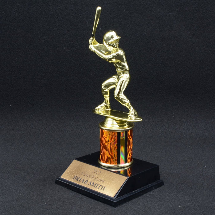 Girl Junior Baseball Trophy with 2" Column