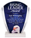 Eagle Rising Acrylic Award with Eagle Image and Blue Stars
