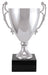 Silver Italian Full Metal Cup Trophy with Genuine Marble Base