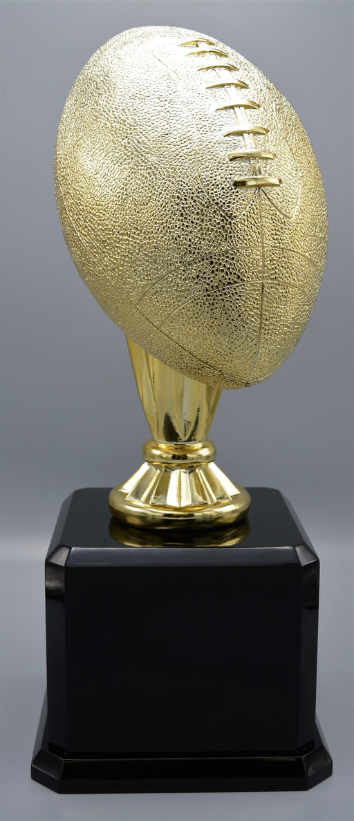 Gold Football Trophy Resin on Black Base