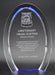 Blue Oval Halo Acrylic Award