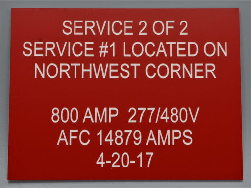 Electrical Sign Plates