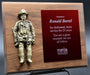 Firefighter Plaque with Antique Brass Painted casting