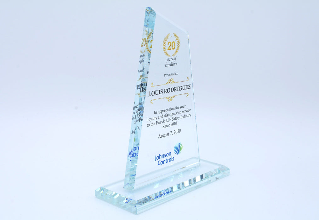 Glacier Crystal Award on Crystal Base