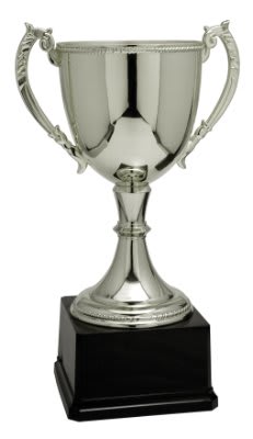 Full Zinc Metal Cup Trophy  on Weighted Plastic Base