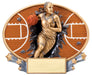 Xplosion 3D Oval Resin Basketball Plaque Female