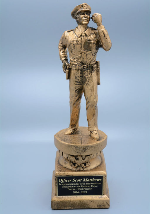 Police Man Resin Trophy