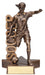 Soccer Female Figure Trophy with Sport Name vertically