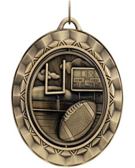 2-15/16"  Football Spinner Medals